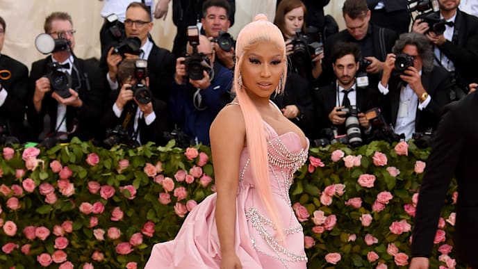 NEW YORK, NEW YORK - MAY 06: Nicki Minaj attends The 2019 Met Gala Celebrating Camp: Notes on Fashion at Metropolitan Museum of Art on May 06, 2019 in New York City. (Photo by Jamie McCarthy/Getty Images) NEW YORK, NEW YORK - MAY 06: Nicki Minaj attends The 2019 Met Gala Celebrating Camp: Notes on Fashion at Metropolitan Museum of Art on May 06, 2019 in New York City. (Photo by Jamie McCarthy/Getty Images)
