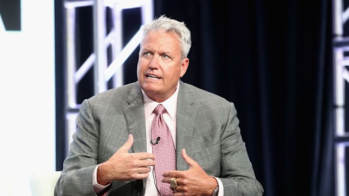 BEVERLY HILLS, CA - JULY 26: Former NFL coach & ESPN analyst Rex Ryan of 'ESPN's Sunday's NFL Countdown' speaks onstage during the ESPN portion of the 2017 Summer Television Critics Association Press Tour at The Beverly Hilton Hotel on July 26, 2017 in Beverly Hills, California. (Photo by Frederick M. Brown/Getty Images) BEVERLY HILLS, CA - JULY 26: Former NFL coach & ESPN analyst Rex Ryan of 'ESPN's Sunday's NFL Countdown' speaks onstage during the ESPN portion of the 2017 Summer Television Critics Association Press Tour at The Beverly Hilton Hotel on July 26, 2017 in Beverly Hills, California. (Photo by Frederick M. Brown/Getty Images)