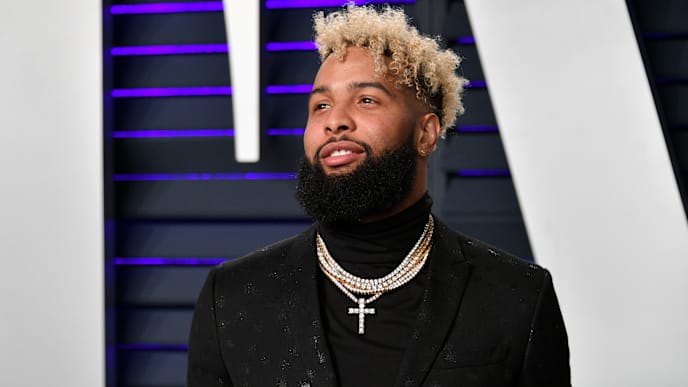 BEVERLY HILLS, CA - FEBRUARY 24: Odell Beckham Jr. attends the 2019 Vanity Fair Oscar Party hosted by Radhika Jones at Wallis Annenberg Center for the Performing Arts on February 24, 2019 in Beverly Hills, California. (Photo by Dia Dipasupil/Getty Images) BEVERLY HILLS, CA - FEBRUARY 24: Odell Beckham Jr. attends the 2019 Vanity Fair Oscar Party hosted by Radhika Jones at Wallis Annenberg Center for the Performing Arts on February 24, 2019 in Beverly Hills, California. (Photo by Dia Dipasupil/Getty Images)