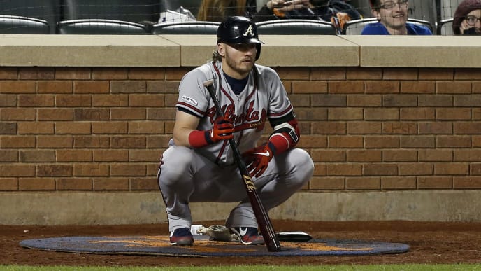 Josh Donaldson waiting on deck against the New York Mets Josh Donaldson waiting on deck against the New York Mets