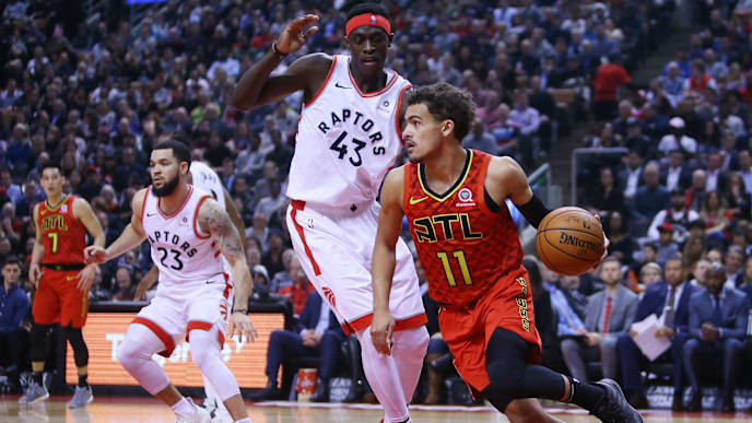Trae Young, Pascal Siakam Trae Young, Pascal Siakam