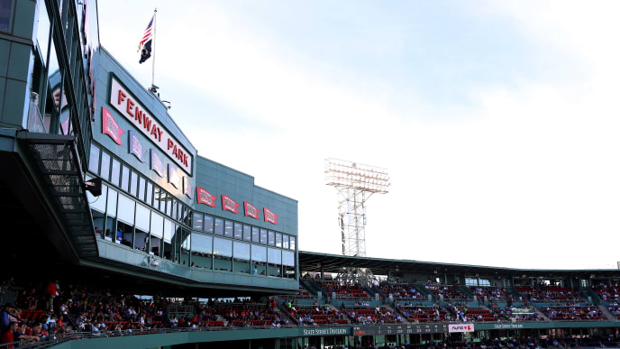 BOSTON, MASSACHUSETTS - SEPTEMBER 29: A general view of the Fenway Park sign and grandstand during the second inning of the game between the Boston Red Sox and the Baltimore Orioles at Fenway Park on September 29, 2019 in Boston, Massachusetts. (Photo by Maddie Meyer/Getty Images) BOSTON, MASSACHUSETTS - SEPTEMBER 29: A general view of the Fenway Park sign and grandstand during the second inning of the game between the Boston Red Sox and the Baltimore Orioles at Fenway Park on September 29, 2019 in Boston, Massachusetts. (Photo by Maddie Meyer/Getty Images)