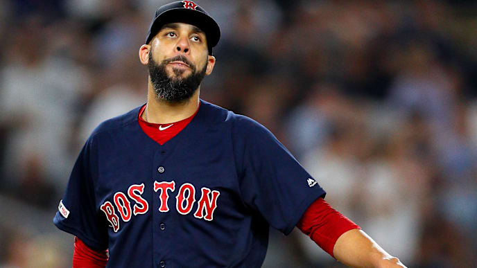 NEW YORK, NY - AUGUST 04: Pitcher David Price #10 of the Boston Red Sox reacts after giving up a home run in an MLB baseball game against the New York Yankees on August 4, 2019 at Yankee Stadium in the Bronx borough of New York City. Yankees won 7-4. (Photo by Paul Bereswill/Getty Images) NEW YORK, NY - AUGUST 04: Pitcher David Price #10 of the Boston Red Sox reacts after giving up a home run in an MLB baseball game against the New York Yankees on August 4, 2019 at Yankee Stadium in the Bronx borough of New York City. Yankees won 7-4. (Photo by Paul Bereswill/Getty Images)