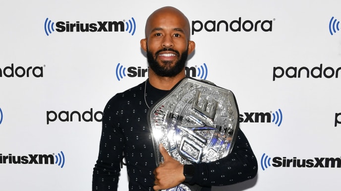 NEW YORK, NEW YORK - NOVEMBER 12: (EXCLUSIVE COVERAGE) Mixed martial artist Demetrious Johnson visits SiriusXM Studios on November 12, 2019 in New York City. (Photo by Slaven Vlasic/Getty Images) NEW YORK, NEW YORK - NOVEMBER 12: (EXCLUSIVE COVERAGE) Mixed martial artist Demetrious Johnson visits SiriusXM Studios on November 12, 2019 in New York City. (Photo by Slaven Vlasic/Getty Images)