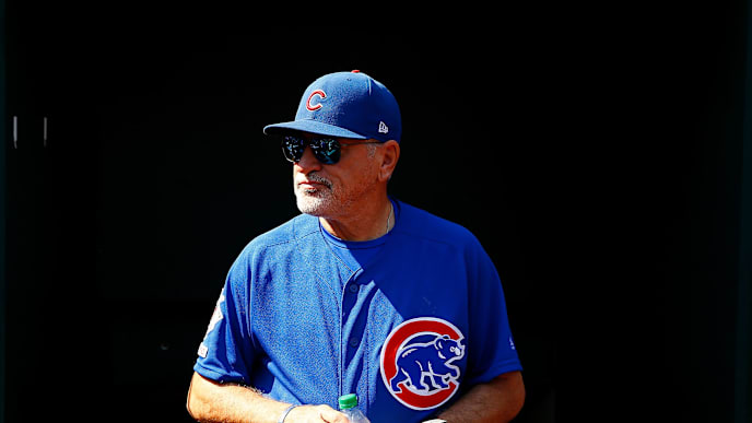 ST LOUIS, MO - SEPTEMBER 29: Manager Joe Maddon #70 of the Chicago Cubs looks on from the dugout at Busch Stadium prior to playing the St. Louis Cardinals in what is the final game of his career with the Cubs on September 29, 2019 in St Louis, Missouri. (Photo by Dilip Vishwanat/Getty Images) ST LOUIS, MO - SEPTEMBER 29: Manager Joe Maddon #70 of the Chicago Cubs looks on from the dugout at Busch Stadium prior to playing the St. Louis Cardinals in what is the final game of his career with the Cubs on September 29, 2019 in St Louis, Missouri. (Photo by Dilip Vishwanat/Getty Images)