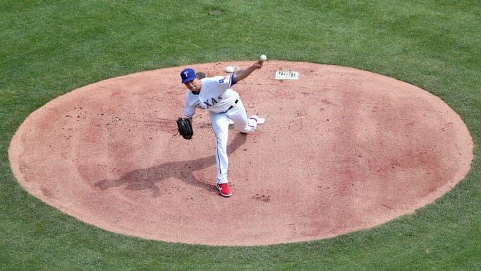 ARLINGTON, TEXAS - MARCH 28: Mike Minor #23 of the Texas Rangers pitches against the Chicago Cubs in the top of the first inning during Opening Day at Globe Life Park in Arlington on March 28, 2019 in Arlington, Texas. (Photo by Tom Pennington/Getty Images) ARLINGTON, TEXAS - MARCH 28: Mike Minor #23 of the Texas Rangers pitches against the Chicago Cubs in the top of the first inning during Opening Day at Globe Life Park in Arlington on March 28, 2019 in Arlington, Texas. (Photo by Tom Pennington/Getty Images)