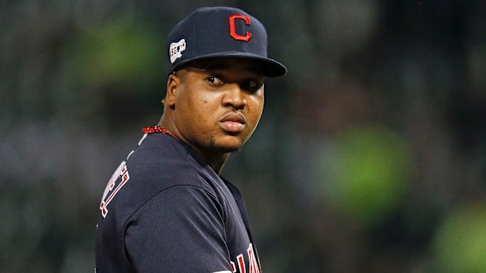 CHICAGO, ILLINOIS - SEPTEMBER 26: Jose Ramirez #11 of the Cleveland Indians plays during the game against the Chicago White Sox at Guaranteed Rate Field on September 26, 2019 in Chicago, Illinois. (Photo by Nuccio DiNuzzo/Getty Images) CHICAGO, ILLINOIS - SEPTEMBER 26: Jose Ramirez #11 of the Cleveland Indians plays during the game against the Chicago White Sox at Guaranteed Rate Field on September 26, 2019 in Chicago, Illinois. (Photo by Nuccio DiNuzzo/Getty Images)