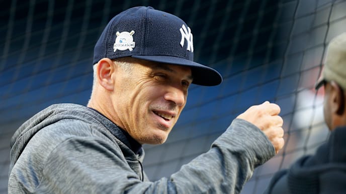 NEW YORK, NY - OCTOBER 16: (NEW YORK DAILIES OUT) Manager Joe Girardi #28 of the New York Yankees looks on before Game Three of the American League Championship Series against the Houston Astros at Yankee Stadium on October 16, 2017 in the Bronx borough of New York City. The Yankees defeated the Astros 8-1. (Photo by Jim McIsaac/Getty Images) NEW YORK, NY - OCTOBER 16: (NEW YORK DAILIES OUT) Manager Joe Girardi #28 of the New York Yankees looks on before Game Three of the American League Championship Series against the Houston Astros at Yankee Stadium on October 16, 2017 in the Bronx borough of New York City. The Yankees defeated the Astros 8-1. (Photo by Jim McIsaac/Getty Images)