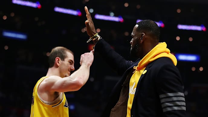 Alex Caruso, LeBron James Alex Caruso, LeBron James