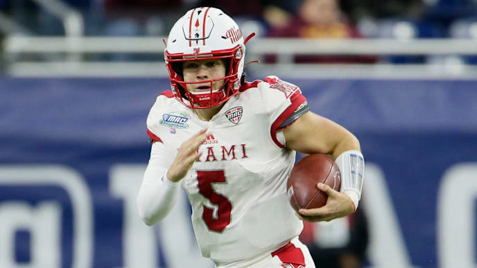 True freshman Brett Gabbert led the Miami RedHawks to eight wins and a MAC title True freshman Brett Gabbert led the Miami RedHawks to eight wins and a MAC title