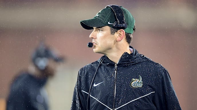 CHARLOTTE, NORTH CAROLINA - NOVEMBER 23: Head coach Will Healy of the Charlotte 49ers during the second half during their game against the Marshall Thundering Herd at Jerry Richardson Stadium on November 23, 2019 in Charlotte, North Carolina. (Photo by Jacob Kupferman/Getty Images) CHARLOTTE, NORTH CAROLINA - NOVEMBER 23: Head coach Will Healy of the Charlotte 49ers during the second half during their game against the Marshall Thundering Herd at Jerry Richardson Stadium on November 23, 2019 in Charlotte, North Carolina. (Photo by Jacob Kupferman/Getty Images)