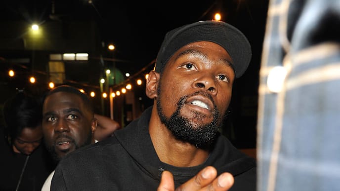 LOS ANGELES, CALIFORNIA - SEPTEMBER 05: Kevin Durant attends the NBA 2K20: Welcome to the Next on September 05, 2019 in Los Angeles, California. (Photo by John Sciulli/Getty Images for NBA 2K20) LOS ANGELES, CALIFORNIA - SEPTEMBER 05: Kevin Durant attends the NBA 2K20: Welcome to the Next on September 05, 2019 in Los Angeles, California. (Photo by John Sciulli/Getty Images for NBA 2K20)