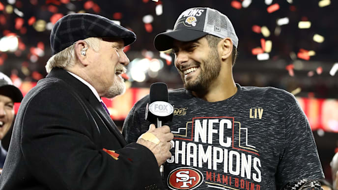 Jimmy Garoppolo, Terry Bradshaw Jimmy Garoppolo, Terry Bradshaw