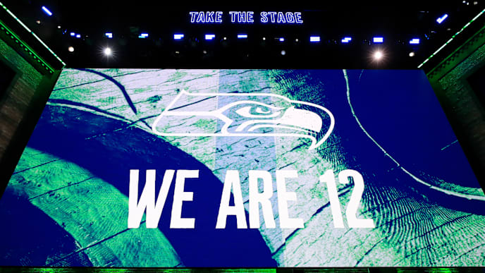 NASHVILLE, TENNESSEE - APRIL 25: A video board displays an image as the Seattle Seahawks take the #29 overall pick during the first round of the 2019 NFL Draft on April 25, 2019 in Nashville, Tennessee. (Photo by Andy Lyons/Getty Images) NASHVILLE, TENNESSEE - APRIL 25: A video board displays an image as the Seattle Seahawks take the #29 overall pick during the first round of the 2019 NFL Draft on April 25, 2019 in Nashville, Tennessee. (Photo by Andy Lyons/Getty Images)