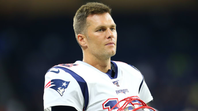 DETROIT, MI - AUGUST 08: Tom Brady #12 of the New England Patriots looks on during the preseason game against the Detroit Lions at Ford Field on August 8, 2019 in Detroit, Michigan. (Photo by Rey Del Rio/Getty Images) DETROIT, MI - AUGUST 08: Tom Brady #12 of the New England Patriots looks on during the preseason game against the Detroit Lions at Ford Field on August 8, 2019 in Detroit, Michigan. (Photo by Rey Del Rio/Getty Images)