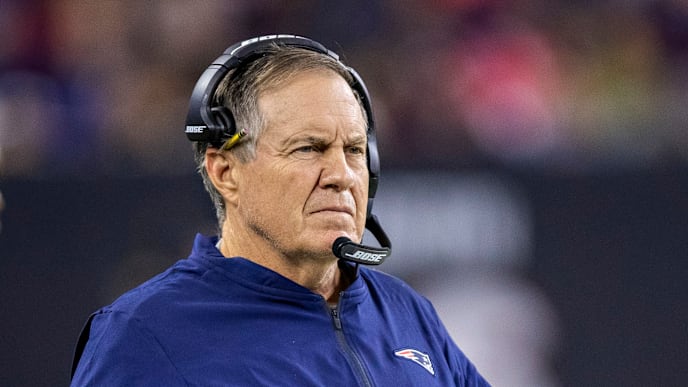 HOUSTON, TX - DECEMBER 1: Head Coach Bill Belichick of the New England Patriots on the sidelines in the first half of a game against the Houston Texans at NRG Stadium on December 1, 2019 in Houston, Texas. (Photo by Wesley Hitt/Getty Images) HOUSTON, TX - DECEMBER 1: Head Coach Bill Belichick of the New England Patriots on the sidelines in the first half of a game against the Houston Texans at NRG Stadium on December 1, 2019 in Houston, Texas. (Photo by Wesley Hitt/Getty Images)