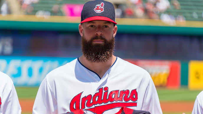 CLEVELAND, OH - JULY 15: Corey Kluber #28 of the Cleveland Indians poses with their All-Start uniforms prior to the game against the New York Yankees at Progressive Field on July 15, 2018 in Cleveland, Ohio. (Photo by Jason Miller/Getty Images) CLEVELAND, OH - JULY 15: Corey Kluber #28 of the Cleveland Indians poses with their All-Start uniforms prior to the game against the New York Yankees at Progressive Field on July 15, 2018 in Cleveland, Ohio. (Photo by Jason Miller/Getty Images)