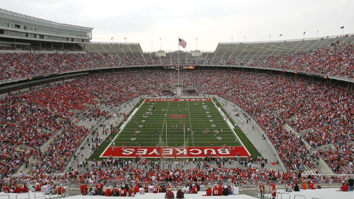COLUMBUS, OH - APRIL 19: Overall of Ohio Stadium on the campus of the Ohio State University prior to the start of the Spring Game on April 19, 2008 in Columbus, Ohio. (Photo by Matt Sullivan/Getty Images) COLUMBUS, OH - APRIL 19: Overall of Ohio Stadium on the campus of the Ohio State University prior to the start of the Spring Game on April 19, 2008 in Columbus, Ohio. (Photo by Matt Sullivan/Getty Images)
