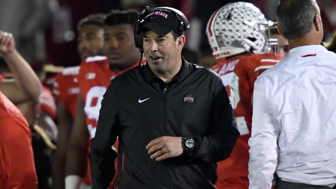 PASADENA, CA - JANUARY 01: Ohio State Buckeyes offensive coordinator Ryan Day looks on during the second half in the Rose Bowl Game presented by Northwestern Mutual at the Rose Bowl on January 1, 2019 in Pasadena, California. (Photo by Kevork Djansezian/Getty Images) PASADENA, CA - JANUARY 01: Ohio State Buckeyes offensive coordinator Ryan Day looks on during the second half in the Rose Bowl Game presented by Northwestern Mutual at the Rose Bowl on January 1, 2019 in Pasadena, California. (Photo by Kevork Djansezian/Getty Images)
