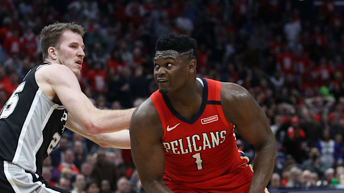 Zion Williamson, Jakob Poeltl Zion Williamson, Jakob Poeltl