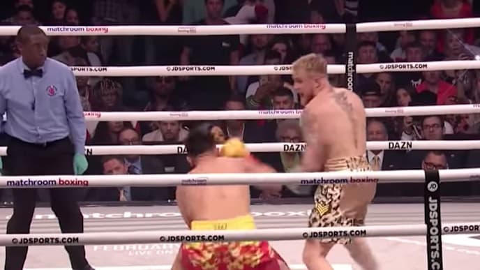 YouTube celebrities Jake Paul and AnEsonGib only lasted one round Thursday night in Miami. YouTube celebrities Jake Paul and AnEsonGib only lasted one round Thursday night in Miami.