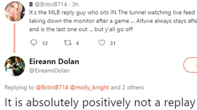 Sean Doolittle's wife destroys an Astros fan for their weak explanation of the sign-stealing scandal Sean Doolittle's wife destroys an Astros fan for their weak explanation of the sign-stealing scandal