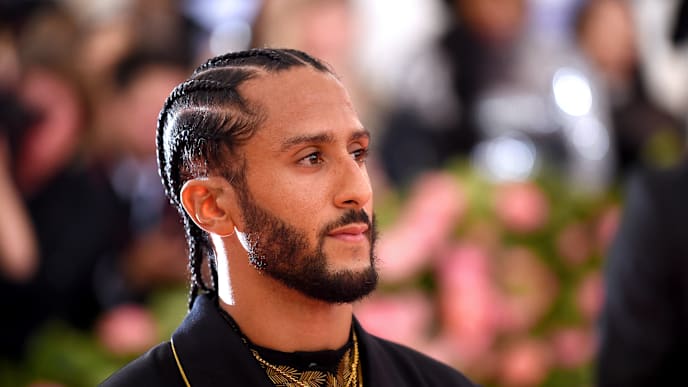 NEW YORK, NEW YORK - MAY 06: Colin Kaepernick attends The 2019 Met Gala Celebrating Camp: Notes on Fashion at Metropolitan Museum of Art on May 06, 2019 in New York City. (Photo by Jamie McCarthy/Getty Images) NEW YORK, NEW YORK - MAY 06: Colin Kaepernick attends The 2019 Met Gala Celebrating Camp: Notes on Fashion at Metropolitan Museum of Art on May 06, 2019 in New York City. (Photo by Jamie McCarthy/Getty Images)