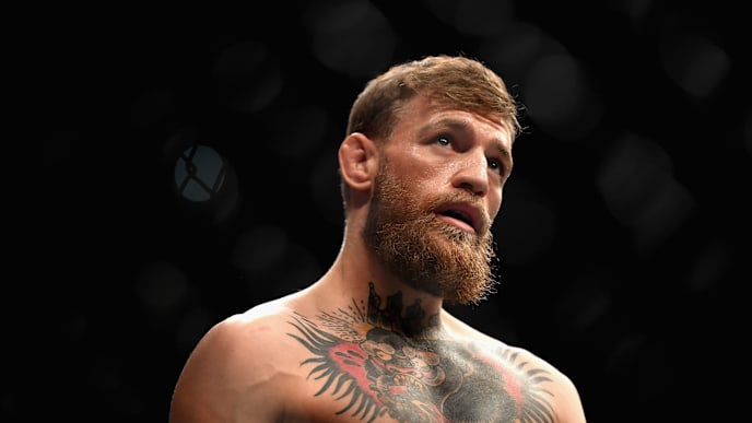 LAS VEGAS, NV - OCTOBER 06: Conor McGregor of Ireland looks on in the octagon before competing against Khabib Nurmagomedov of Russia in their UFC lightweight championship bout during the UFC 229 event inside T-Mobile Arena on October 6, 2018 in Las Vegas, Nevada. (Photo by Harry How/Getty Images) LAS VEGAS, NV - OCTOBER 06: Conor McGregor of Ireland looks on in the octagon before competing against Khabib Nurmagomedov of Russia in their UFC lightweight championship bout during the UFC 229 event inside T-Mobile Arena on October 6, 2018 in Las Vegas, Nevada. (Photo by Harry How/Getty Images)
