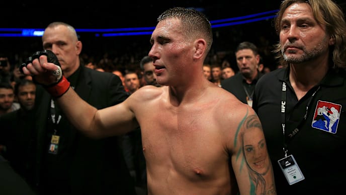 LONDON, ENGLAND - MARCH 16: Darren Till acknowledges the fans as he walks out of the ring looking dejected after losing his Welterweight bout to Jorge Masvidal at The O2 Arena on March 16, 2019 in London, England. (Photo by James Chance/Getty Images) LONDON, ENGLAND - MARCH 16: Darren Till acknowledges the fans as he walks out of the ring looking dejected after losing his Welterweight bout to Jorge Masvidal at The O2 Arena on March 16, 2019 in London, England. (Photo by James Chance/Getty Images)