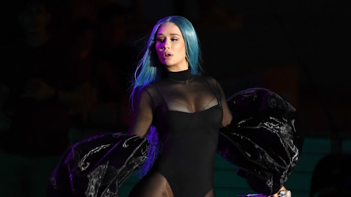 LAS VEGAS, NEVADA - JULY 26: Rapper Iggy Azalea performs during the WNBA All-Star Game 2019 beach concert at the Mandalay Bay Beach at Mandalay Bay Resort and Casino on July 26, 2019 in Las Vegas, Nevada. (Photo by Ethan Miller/Getty Images) LAS VEGAS, NEVADA - JULY 26: Rapper Iggy Azalea performs during the WNBA All-Star Game 2019 beach concert at the Mandalay Bay Beach at Mandalay Bay Resort and Casino on July 26, 2019 in Las Vegas, Nevada. (Photo by Ethan Miller/Getty Images)