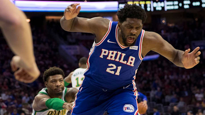 Marcus Smart Ejected After Cheap Shot Shove Of Joel Embiid