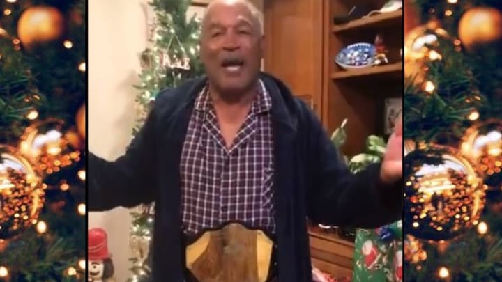Oj Simpson Celebrated Winning His Fantasy Football Championship