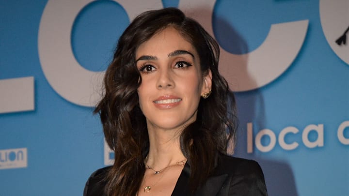 Sandra Echeverría en la conferencia de prensa de la película "Loco por ti" Sandra Echeverría en la conferencia de prensa de la película "Loco por ti"