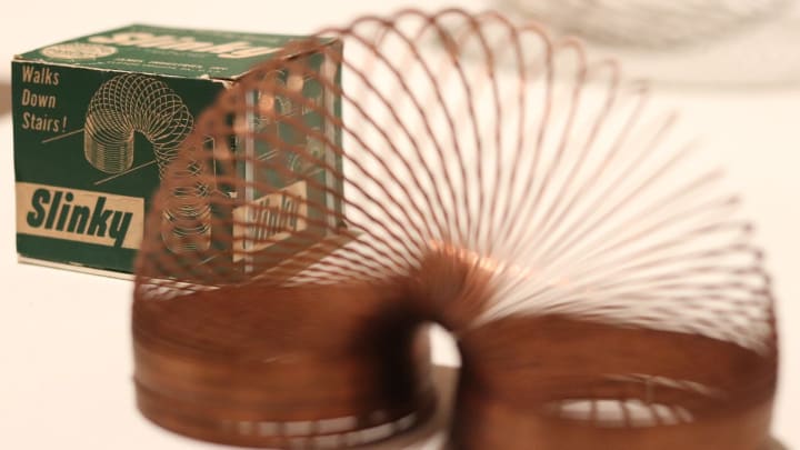 Nostalgic toys you had growing up, such as the Slinky, you can buy for your kids right now