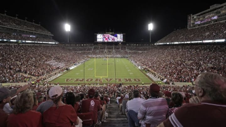 NORMAN, OK - SEPTEMBER 10 : A general view of the stadium during the game against the Louisiana Monroe Warhawks September 10, 2016 at Gaylord Family Memorial Stadium in Norman, Oklahoma. The Sooners defeated the Warhawks 59-17. (Photo by Brett Deering/Getty Images)