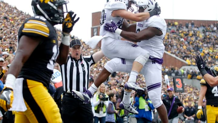 IOWA CITY, IOWA- OCTOBER 1: Wide receiver Austin Carr