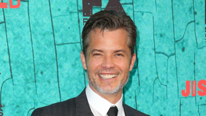 HOLLYWOOD, CA – APRIL 13: Actor Timothy Olyphant attends the premiere of FX’s ‘Justified’ series finale at ArcLight Cinemas Cinerama Dome on April 13, 2015 in Hollywood, California. (Photo by Imeh Akpanudosen/Getty Images)