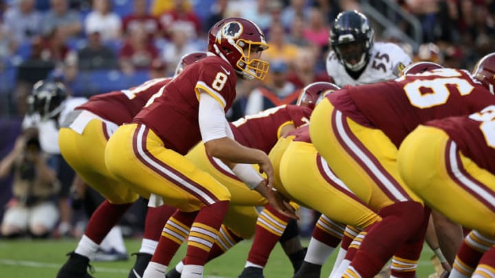 BALTIMORE, MD - AUGUST 10: Quarterback Kirk Cousins