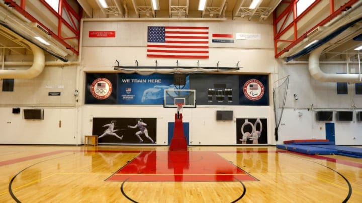 COLORADO SPRINGS, CO - MAY 14: A view inside the basketball training center at the United States Olympic Training Center on May 14, 2015 in Colorado Springs, Colorado. (Photo by Tom Pennington/Getty Images)