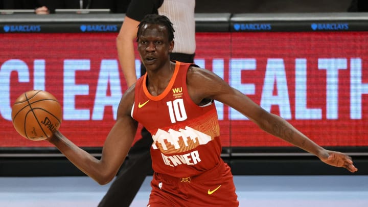 Denver Nuggets Summer League takeaways: Bol Bol, Denver Nuggets passes the ball during the first half against the Brooklyn Nets at Barclays Center on 12 Jan. 2021. (Photo by Sarah Stier/Getty Images)