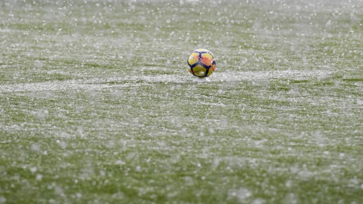 TURIN, ITALY - FEBRUARY 25: the snowfall before the serie A match between Juventus and Atalanta BC postponed because of an intense snowfall on February 25, 2018 in Turin, Italy. (Photo by Daniele Badolato - Juventus FC/Juventus FC via Getty Images)