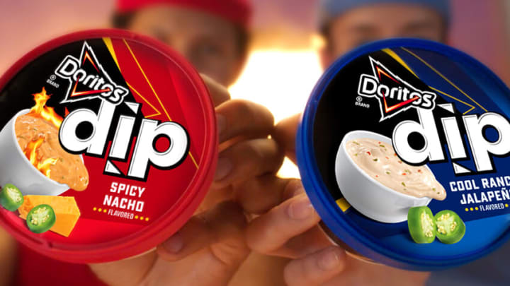 Doritos Dips in Spicy Nacho and Cool Ranch flavors, photo provided by Doritos
