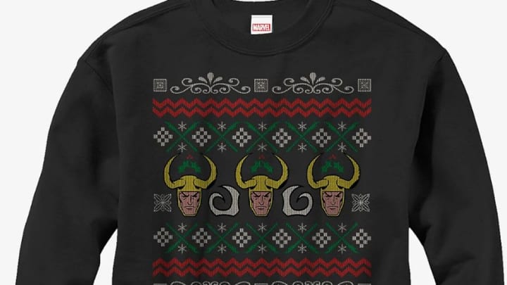 Discover Marvel's Loki ugly Christmas sweater at Hot Topic.