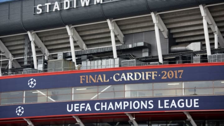 CARDIFF, WALES - MAY 29: A general view of the Principality Stadium which will be renamed the 'National Stadium of Wales' for the Champions League final on May 29, 2017 in Cardiff, Wales. Preparations are underway for the UEFA Champions League final which will be held on June 3 at the National Stadium of Wales in Cardiff. Extra security measures have been put in place in the city centre. The terror threat level has been reduced from critical to severe following a terrorist attack in which 22 people were killed at an Ariana Grande concert in Manchester. (Photo by Matthew Horwood/Getty Images)
