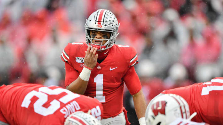 Justin Fields, Ohio State Buckeyes. (Photo by Jamie Sabau/Getty Images)