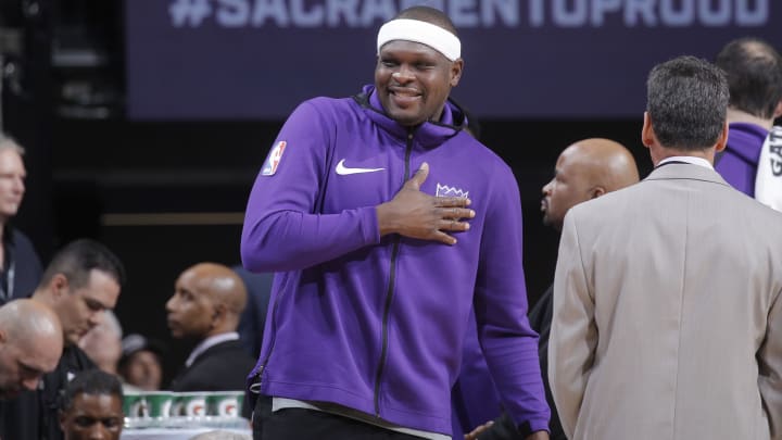 SACRAMENTO, CA – MARCH 29: Zach Randolph #50 of the Sacramento Kings looks on during the game against the Indiana Pacers on March 29, 2018 at Golden 1 Center in Sacramento, California. NOTE TO USER: User expressly acknowledges and agrees that, by downloading and or using this photograph, User is consenting to the terms and conditions of the Getty Images Agreement. Mandatory Copyright Notice: Copyright 2018 NBAE (Photo by Rocky Widner/NBAE via Getty Images)