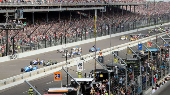 INDIANAPOLIS, IN - MAY 28: A general view of the start of the 101st running of the Indianapolis 500 at Indianapolis Motorspeedway on May 28, 2017 in Indianapolis, Indiana. (Photo by Jamie Squire/Getty Images)