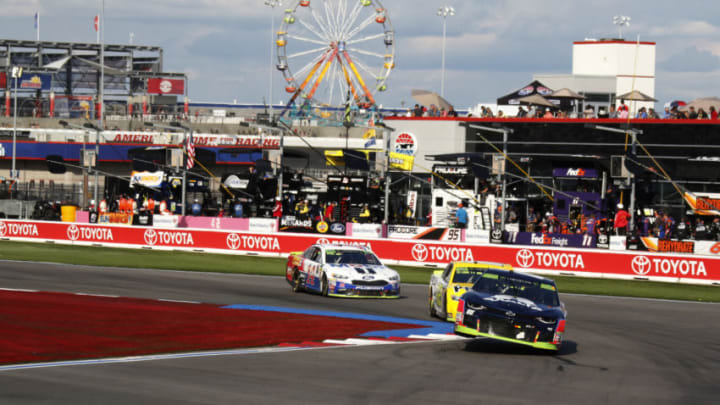 CHARLOTTE, NC - SEPTEMBER 30: #88: Alex Bowman, Hendrick Motorsports, Chevrolet Camaro Axalta during the running of the Inagural Bank of America ROVAL 400 on Sunday September 30, 2018 at Charlotte Motor Speedway in Concord North Carolina (Photo by Jeff Robinson/Icon Sportswire via Getty Images)