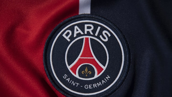The Paris Saint-Germain club crest (Photo by Visionhaus)