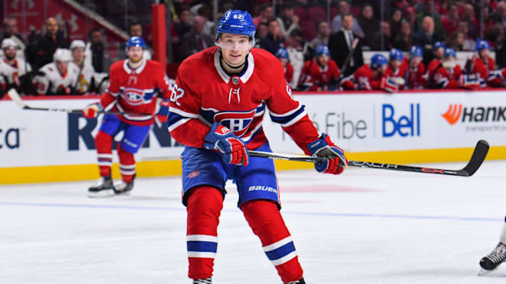 MONTREAL, QC - FEBRUARY 04: Look on Montreal Canadiens Right Wing Artturi Lehkonen (62) during the Ottawa Senators versus the Montreal Canadiens game on February 4, 2018, at Bell Centre in Montreal, QC (Photo by David Kirouac/Icon Sportswire via Getty Images)